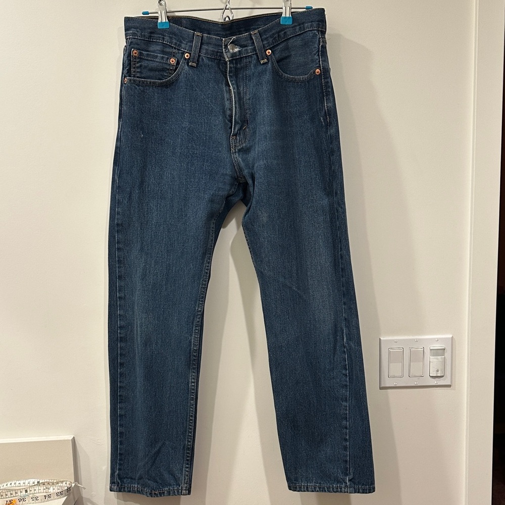 LEVI'S 505 Men's 33 x 30 Red Tab Regular Fit Straight Leg Denim Jeans